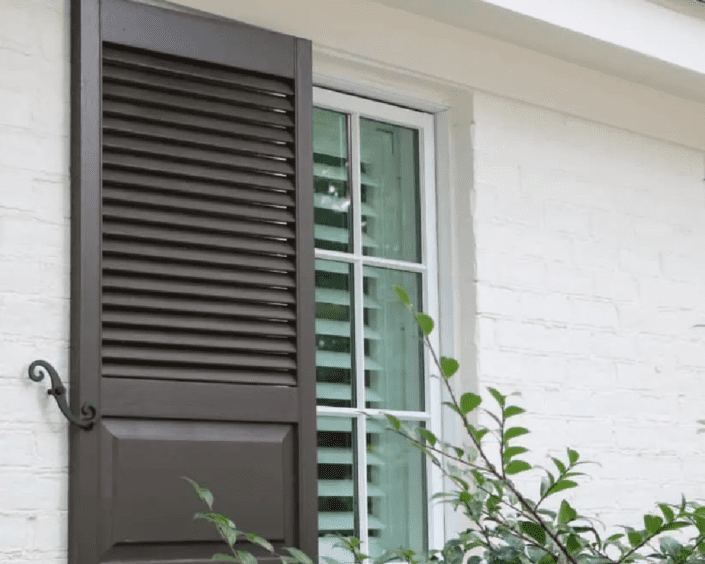 Historic Shutters Matching Southern Shutter Home